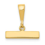 14k Casted Large Polished Top Pendant