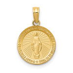 14k Miraculous Medal Pendant
