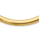 14k Polished Standard Weight Domed Omega Necklace