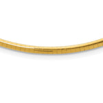 14k Polished Standard Weight Domed Omega Necklace