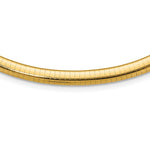 14k Polished Standard Weight Domed Omega Necklace