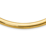 14k Polished Standard Weight Domed Omega Necklace
