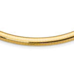 14k Polished Lightweight Domed Omega Necklace