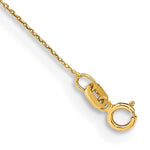 14K Cable with Spring Ring Clasp Anklet