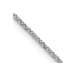 14K White Gold Rolo with Lobster Clasp Pendant Chain
