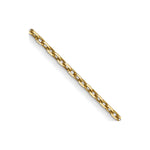 14K Diamond-cut Cable with Spring Ring Clasp Chain