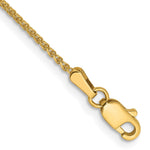 14K Diamond-cut Spiga with Lobster Clasp Anklet