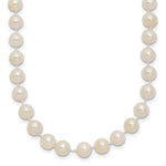 14k 5- White Round Akoya Saltwater Cultured Pearl Necklace