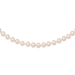 14k 6- White Round Akoya Saltwater Cultured Pearl Necklace