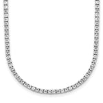 14k White Gold 5 carat Lab Grown Diamond VS/SI+ G+ Adjustable to Tennis Bolo Necklace