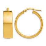 14k 7.75x Polished Large Tube Hoop Earrings