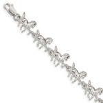 Sterling Silver Polished Horses Bracelet