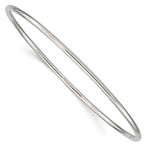 Sterling Silver Rhodium-plated Polished Slip-on Bangle Bracelet