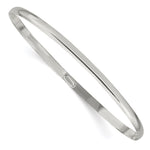Sterling Silver Polished Solid Slip-on Bangle Bracelet