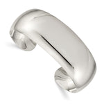 Sterling Silver Polished Domed Cuff Bangle