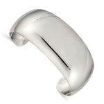 Sterling Silver Polished Domed Cuff Bangle Bracelet