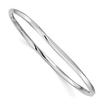 Sterling Silver Rhodium-plated Bangle