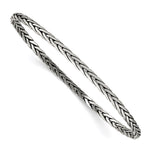 Sterling Silver Antiqued Slip-on Bangle
