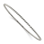 Sterling Silver Antiqued Twisted Slip-on Bangle