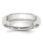 Sterling Silver Beveled Edge Size 7.5 Band