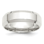 Sterling Silver Beveled Edge Size 5 Band