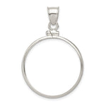 Wideband Distinguished Coin Jewelry Sterling Silver Polished 26.4 x Susan B. Anthony Screw Top Coin Bezel Pendant