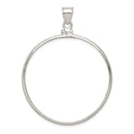 Wideband Distinguished Coin Jewelry Sterling Silver Polished 40.6 x Screw Top Coin Bezel Pendant