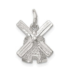Sterling Silver Polished 3-D Windmill Charm