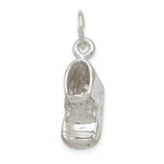 Sterling Silver Polished 3-D Baby Shoe Charm