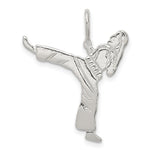 Sterling Silver Karate Fighter Charm