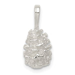 Sterling Silver Polished 3-D Pinecone Charm