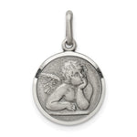 Sterling Silver Antiqued Raphael Angel Charm