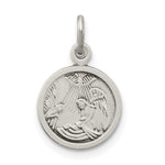 Sterling Silver Antiqued Baptism Medal