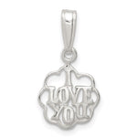 Sterling Silver I Love You Charm