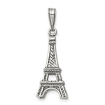 Sterling Silver Antiqued Eiffel Tower Pendant