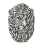 Sterling Silver Antiqued Large Lion Head Fits up to Cubetto Slide