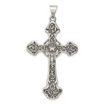 Sterling Silver Antiqued Large Celtic Cross Pendant