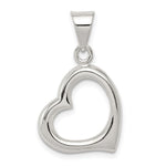 Sterling Silver Open Heart Pendant