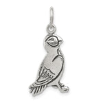 Sterling Silver Antiqued Puffin Bird Charm