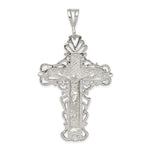 Sterling Silver Diamond-Cut Large Crucifix Pendant