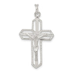 Sterling Silver Textured Crucifix Pendant