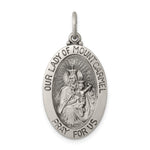 Sterling Silver Antiqued Our Lady of Mount Carmel Medal