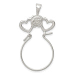 Sterling Silver Heart Charm Holder