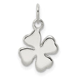 Sterling Silver Polished 4-leaf Clover Charm
