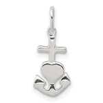 Sterling Silver Polished Hope/Faith/Charity Charm