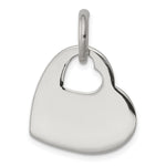 Sterling Silver Heart w/Cut Out Heart Charm