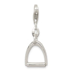 Sterling Silver Small Polished Horse Stirrup Charm