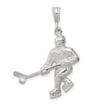 Sterling Silver Hockey Player Charm