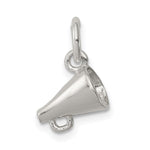 Sterling Silver Polished 3-D Megaphone Charm