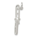 Sterling Silver Polished 3-D Trombone Charm